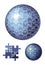 Puzzle sphere / vector illustration