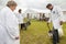 Pygmy Goat being judged in ring at the Royal Cheshire