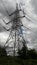 Pylon against brooding sky