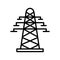 Pylon icon or logo isolated sign symbol vector illustration