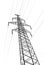 Pylon tower power line isolated white