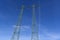 Pylons for high voltage transmission line