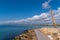 Pylons Monument the Monumento Els Pilons, in the sunshine, Salou Spain