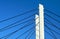Pylons and steel cable-stayed bridge cables