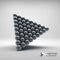 Pyramid of balls. 3d vector illustration