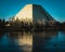 Pyramid building reflection