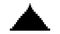 Pyramid consisting of horizontal rectangles. Black silhouette. Simplistic pixel pyramid. Triangle. Simple geometric