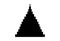 Pyramid consisting of horizontal rectangles. Black silhouette. Triangle. Simplistic pixel pyramid. Simple geometric