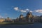 The Pyramid Courtyard at the Louvre