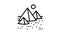 pyramid egypt construction line icon animation