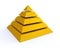 Pyramid. Five elements strategy. Business infographics. Pyramid chart with 5 steps, levels.