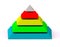 Pyramid. Five elements strategy. Business infographics. Pyramid chart with 5 steps, levels.