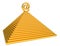 Pyramid and gold email