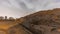 Pyramid of Huaca Pucllana day to night timelapse, pre Inca culture ceremonial building ruins in Lima, Peru