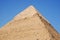 The pyramid of Kefren in Cairo, Giza, Egypt