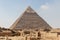 Pyramid of Khafre of Chephren is the second tallest of the Ancient Egyptian Pyramids of Giza and the tomb of pharaoh Khafre