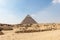 Pyramid of Khafre of Chephren is the second tallest of the Ancient Egyptian Pyramids of Giza and the tomb of pharaoh Khafre