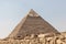 Pyramid of Khafre of Chephren is the second tallest of the Ancient Egyptian Pyramids of Giza and the tomb of pharaoh Khafre