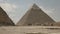 The pyramid of khafre at giza near cairo