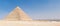 The Pyramid of Khafre and panorama of Cairo