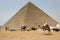 The Pyramid of Khufu in Cairo in Egypt.