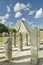 The Pyramid of Kukulkan, (also known as El Castillo), a Mayan ruin, as seen from the Thousand Columns (foreground), Chichen Itza,