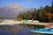 Pyramid Lake in Jasper national Park in autumn season