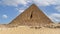 The Pyramid of Menkaure in the Giza Pyramids complex, Egypt.