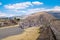 The Pyramid of the Moon and the Avenue of the Dead at Teotihuacan in Mexico