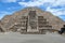 The pyramid of the moon in Teotihuacan Mexico