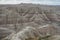 Pyramid mountains at Badlands National Park