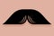 Pyramid Moustache Icon Vector