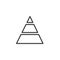 Pyramid outline icon