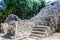 Pyramid of the Painted Lintel at the ruins of the Mayan city Coba, Mexi