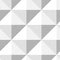 Pyramid pattern seamless design in gray - white color. Vector cl