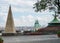 Pyramid and pavilion of the castle in Prague