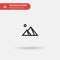 Pyramid Simple vector icon. Illustration symbol design template for web mobile UI element. Perfect color modern pictogram on