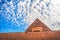Pyramid sky background cloudscape travel in egypt