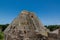 The Pyramid of the Sorcerer, main building of the ancient mayan city of Uxmal in Yucatan, Mexico