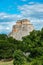 The Pyramid of the Sorcerer, main building of the ancient mayan city of Uxmal in Yucatan, Mexico