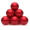 Pyramid sphere ball red hierarchy corporation top leadership