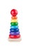 Pyramid stacking rings toy