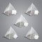 Pyramid Tea Bags Realistic Transparent