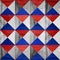 Pyramidal pattern - seamless background - red-blue Colors