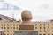 PYRAMIDEN, NORWAY - June 25, 2015: Exterior of the bust of Lenin