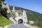 Pyramides of Euseigne or fairy chimney rock formations in Swiss Alp.