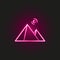 pyramids of egypt neon style icon. Simple thin line, outline vector of landspace icons for ui and ux, website or mobile