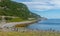 Pyramids made of stones on the coast of Porsanger Fjord, Finnmark, Norway