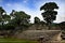 Pyramids Maya, National park Copan in Honduras, vacation trip