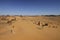 Pyramids of Meroe in the desert